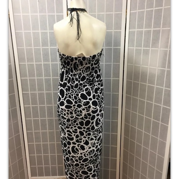 Just Love,dress,maxi,black/white,decorated,SizeM.: - Picture 3 of 11